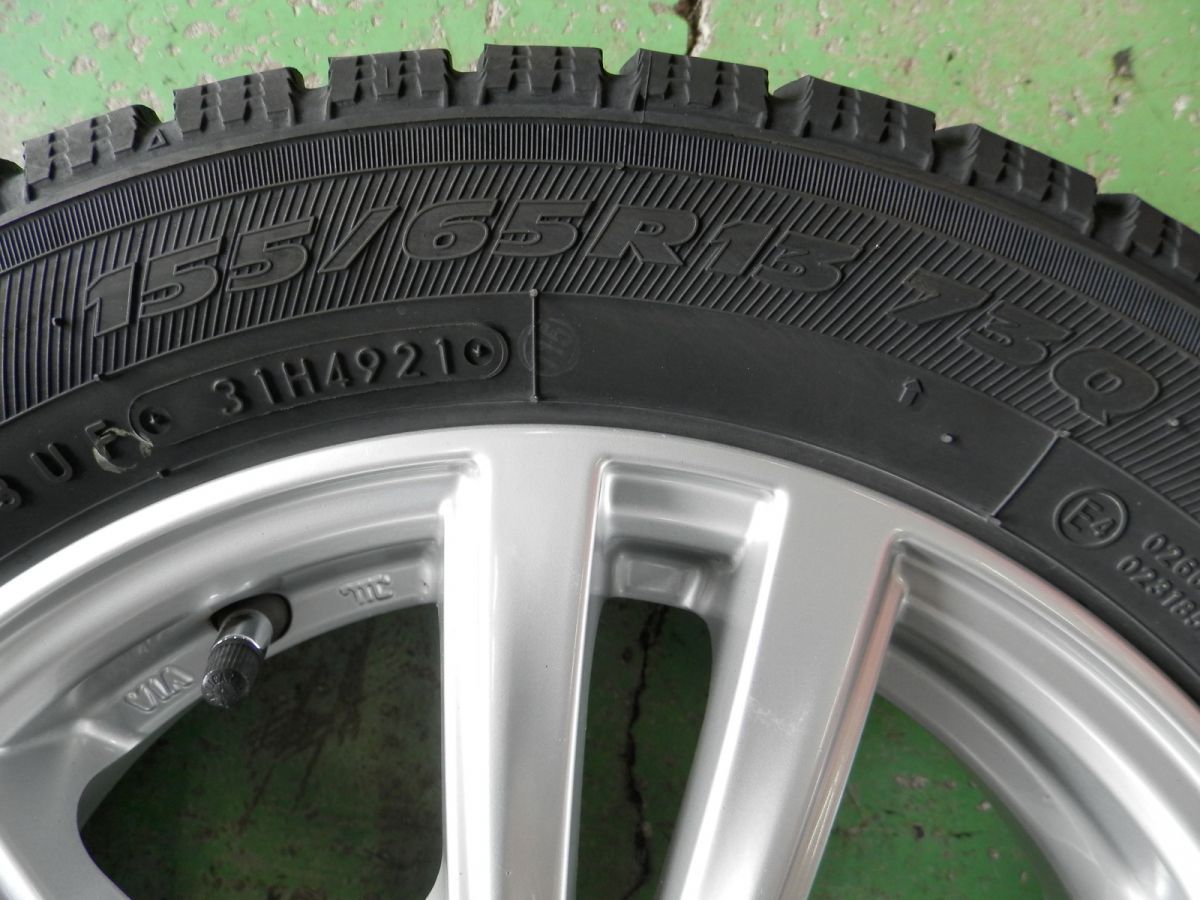 13インチ 社外アルミホイール付スタッドレスタイヤ