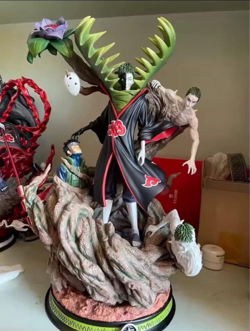 NARUTO ナルト　フィギュア　白黒　ゼツ　箱有り 大型　39cm