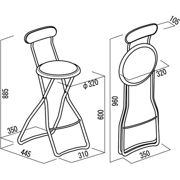 折りたたみ椅子 幅35cm マルーンブラウン×ミルキーホワイト 日本製 スチール 完成品 1脚販売 リビング 在宅ワーク 折りたたみ椅子 〔4脚セット マルーンブラウン×ミルキーホワイト〕 幅