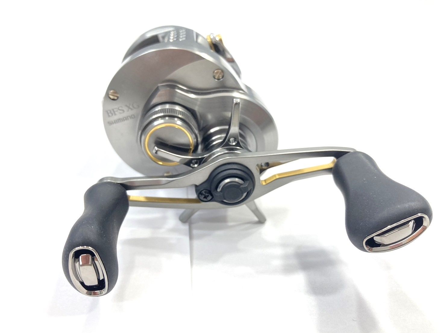 極上美 サイズ ゴメクサス 72mm ダブルハンドル リールスタンド