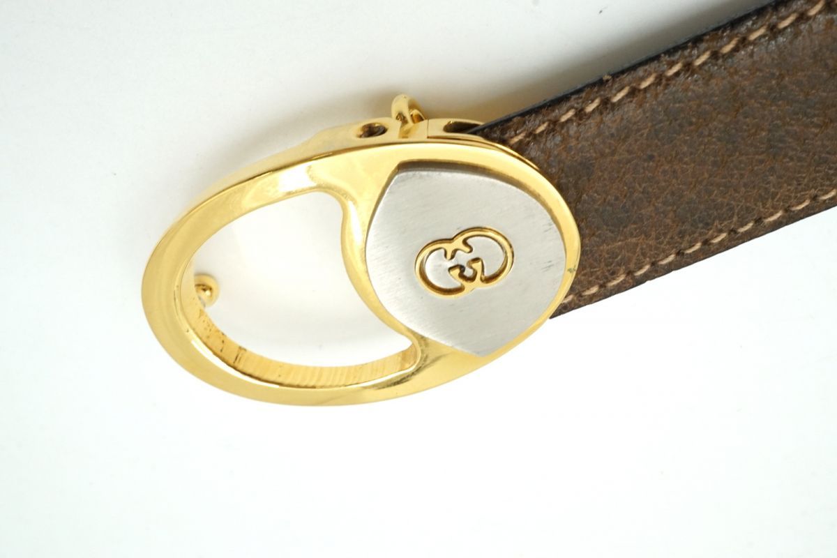 オールド グッチ ヴィンテージ バックル ベルト 036 116 0584 インター