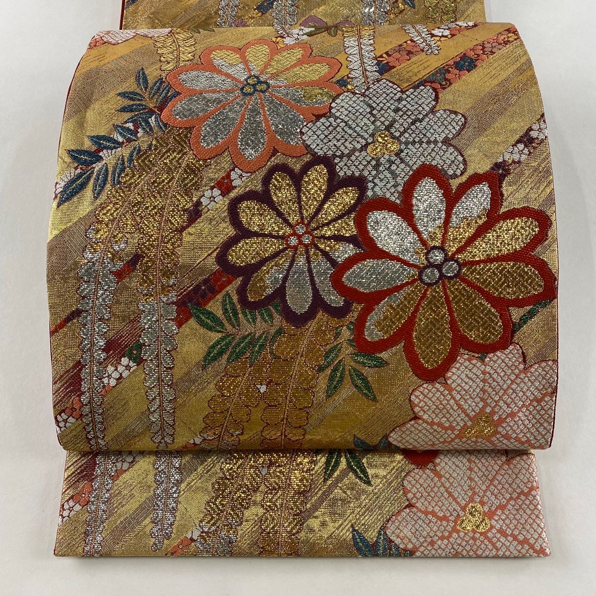 中古美品 袋帯 草花模様 金色■N70806-3 中古美品 袋帯 草花模様 金色□N70806-3 - メルカリ