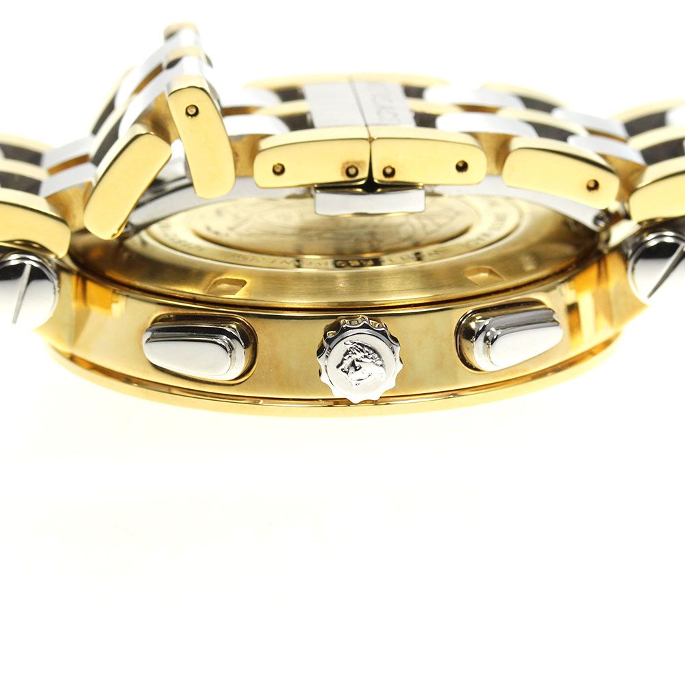 ヴェルサーチ VERSACE 29G Vレース GMT アラーム クォーツ メンズ_