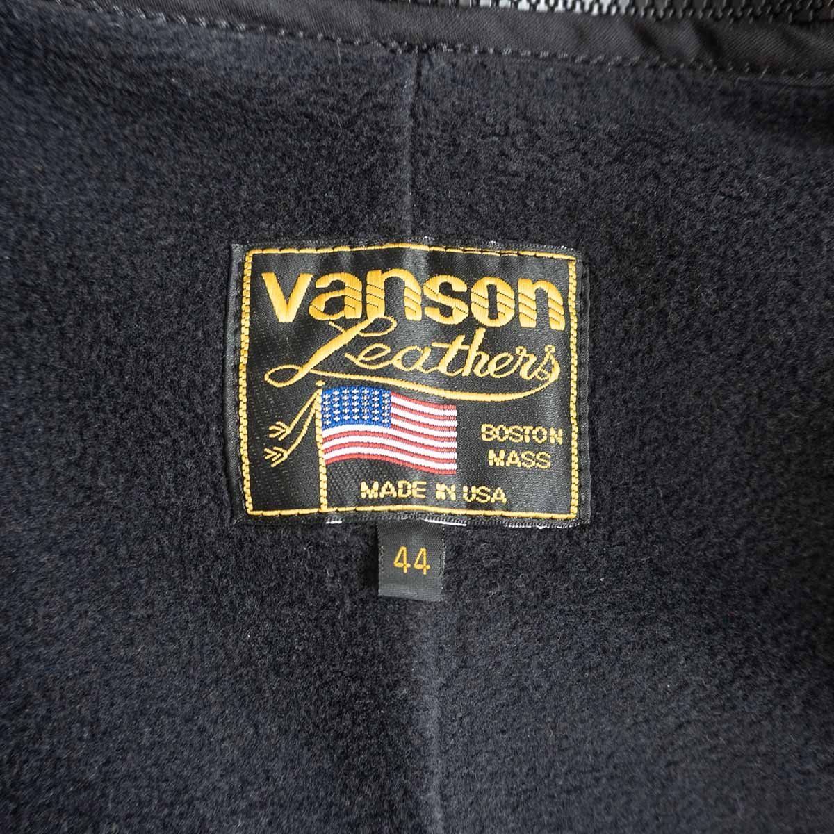 ビッグサイズ】 VANSON 【MODEL B シングルライダースジャケット】44