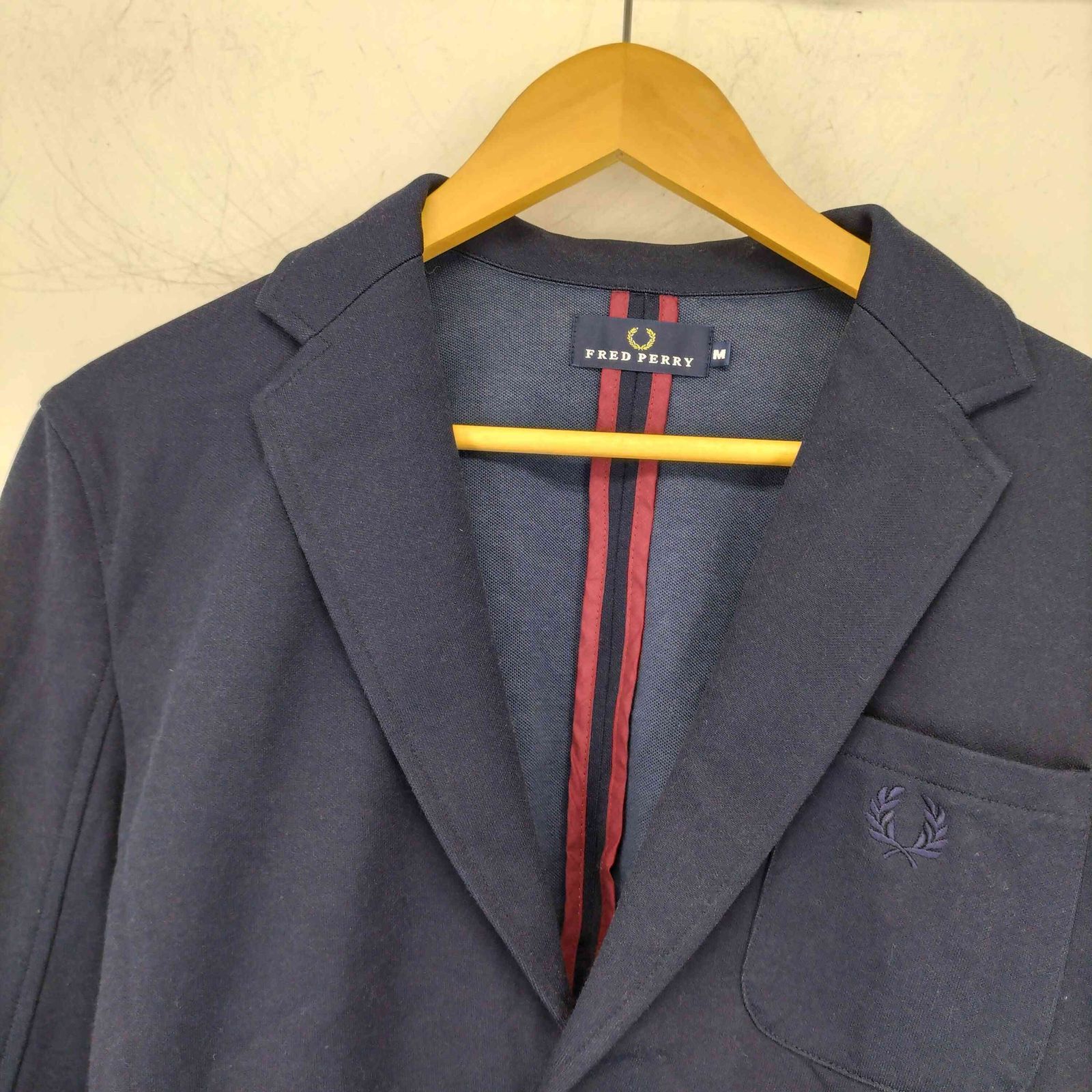 フレッドペリー FRED PERRY 月桂樹ロゴ サイドライン 金ボタン 