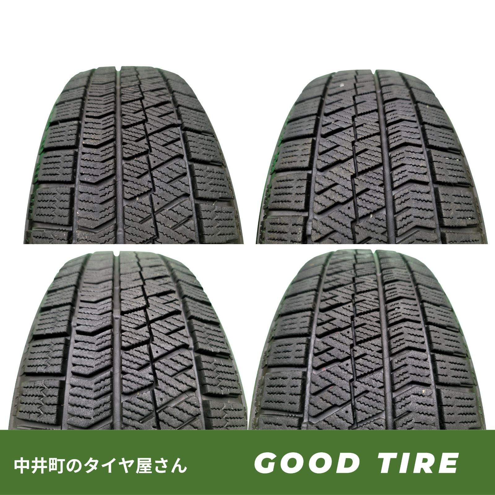 185 60R15 ブリヂストン BLIZZAK VRX2 4本 製 冬用 8分山 タイヤ スタッドレスタイヤ アクア フィット ノート 6939