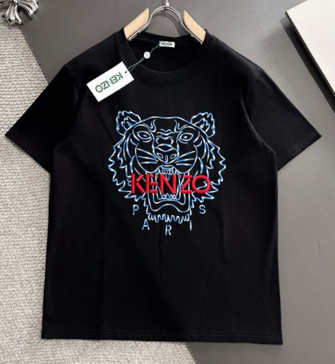 新品 KENZO 刺繍 T シャツ ブラック