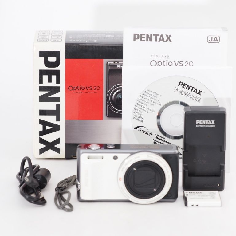 PENTAX デジタルカメラ Optio VS20(ブリリアントホワイト)1600万画素 28mm 20倍 小型軽量 OPTIOVS20WH Amazon.co.jp: PENTAX デジタルカメラ Optio VS20(ブリリアント