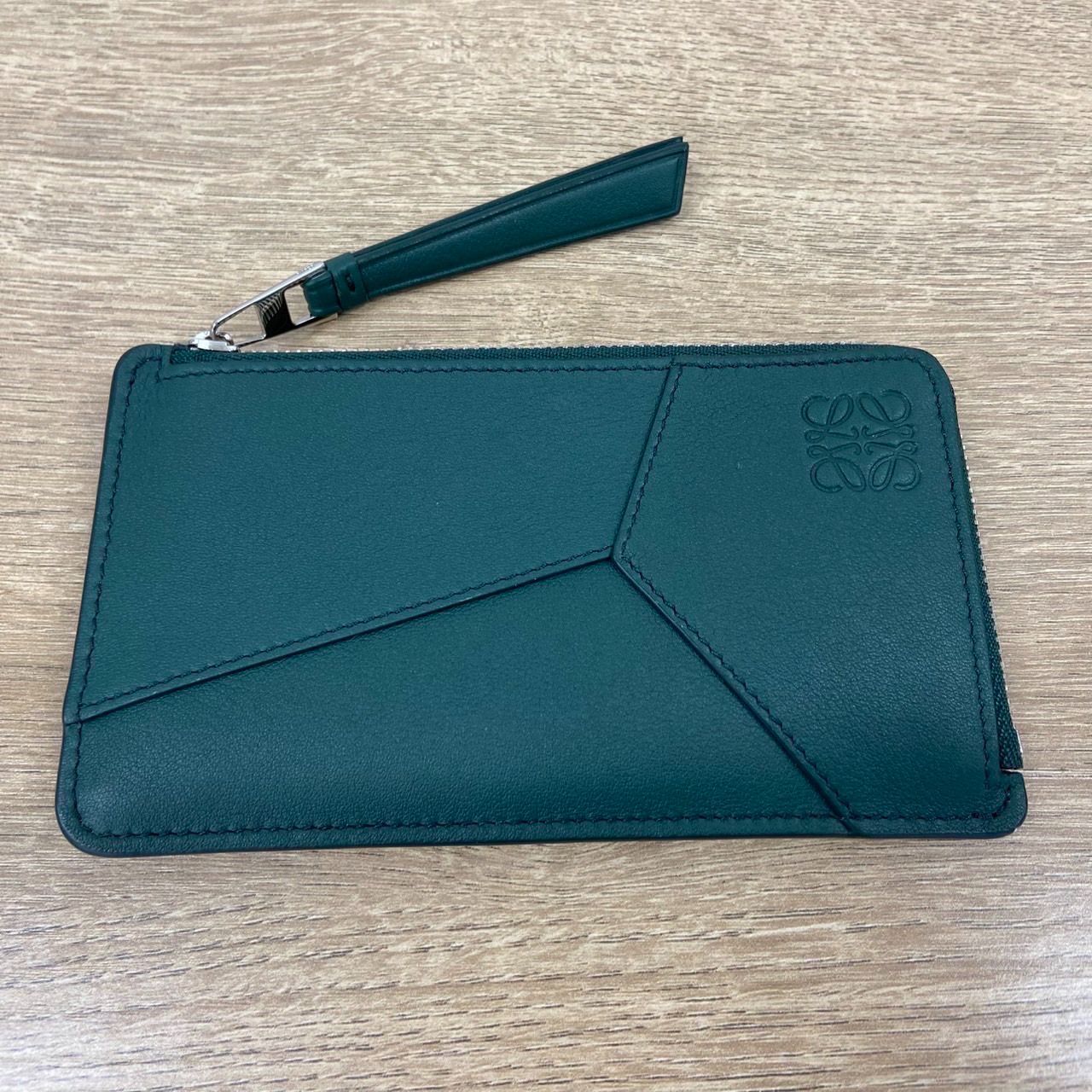 極美品 LOEWE パズル ロング コインカードホルダー クラシックカーフ 