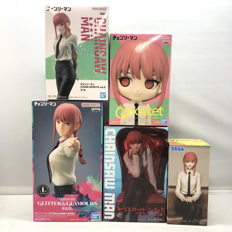 【中古】バンダイ マキマ プライズフィギュア 5体セット 一部開封品 チェンソーマン[97]