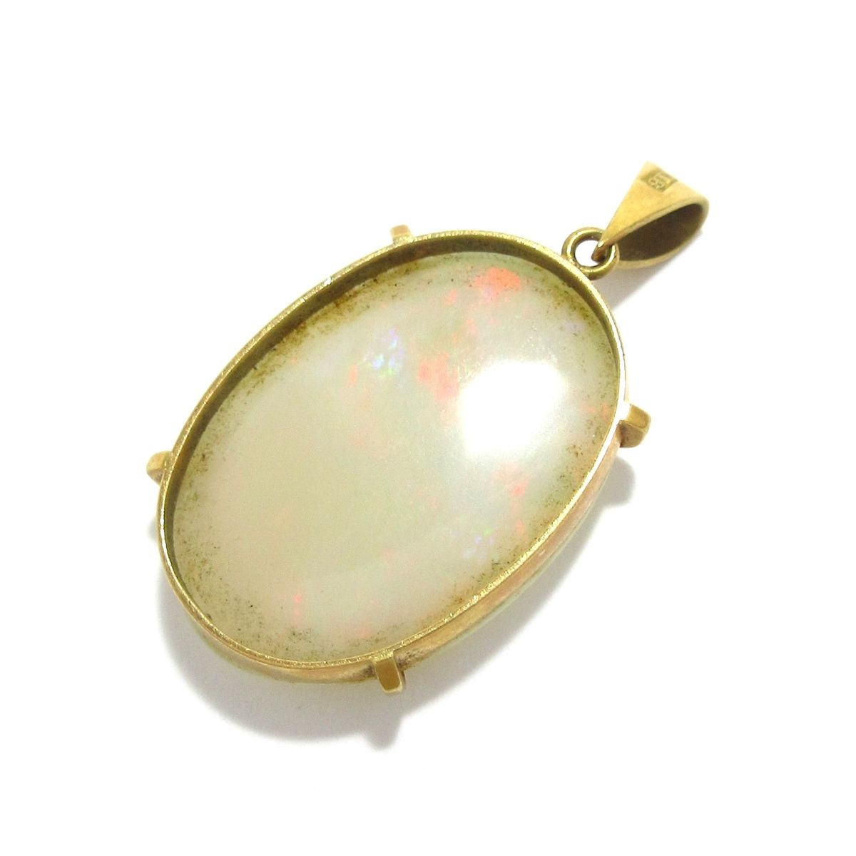 Unbranded ノーブランド ペンダントトップ K18YG×アイボリー 総重量 3.1g