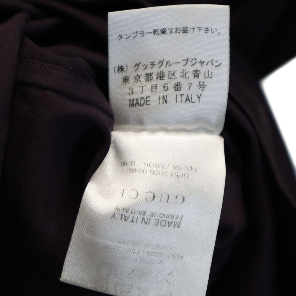 グッチ イタリア製 長袖 シャツ 42 パープル系 GUCCI レディース グッチ イタリア製 長袖 シャツ 42 パープル系 GUCCI レディース 古着