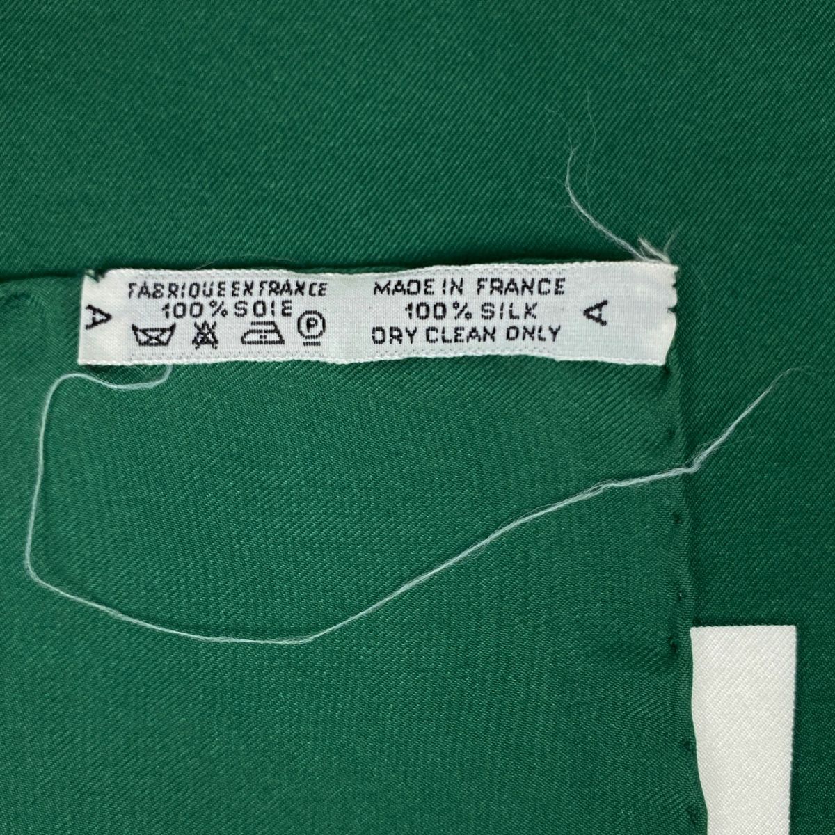 2506-223｜エルメス カレ 90 スカーフ シルク オリーブグリーン 2506