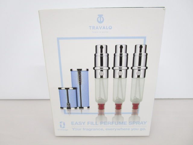 【未使用品】TRAVALO MILANO アトマイザー スカイブルー トラヴァーロ ミラノセット スカイブルー（TRAVALO MILANO Set