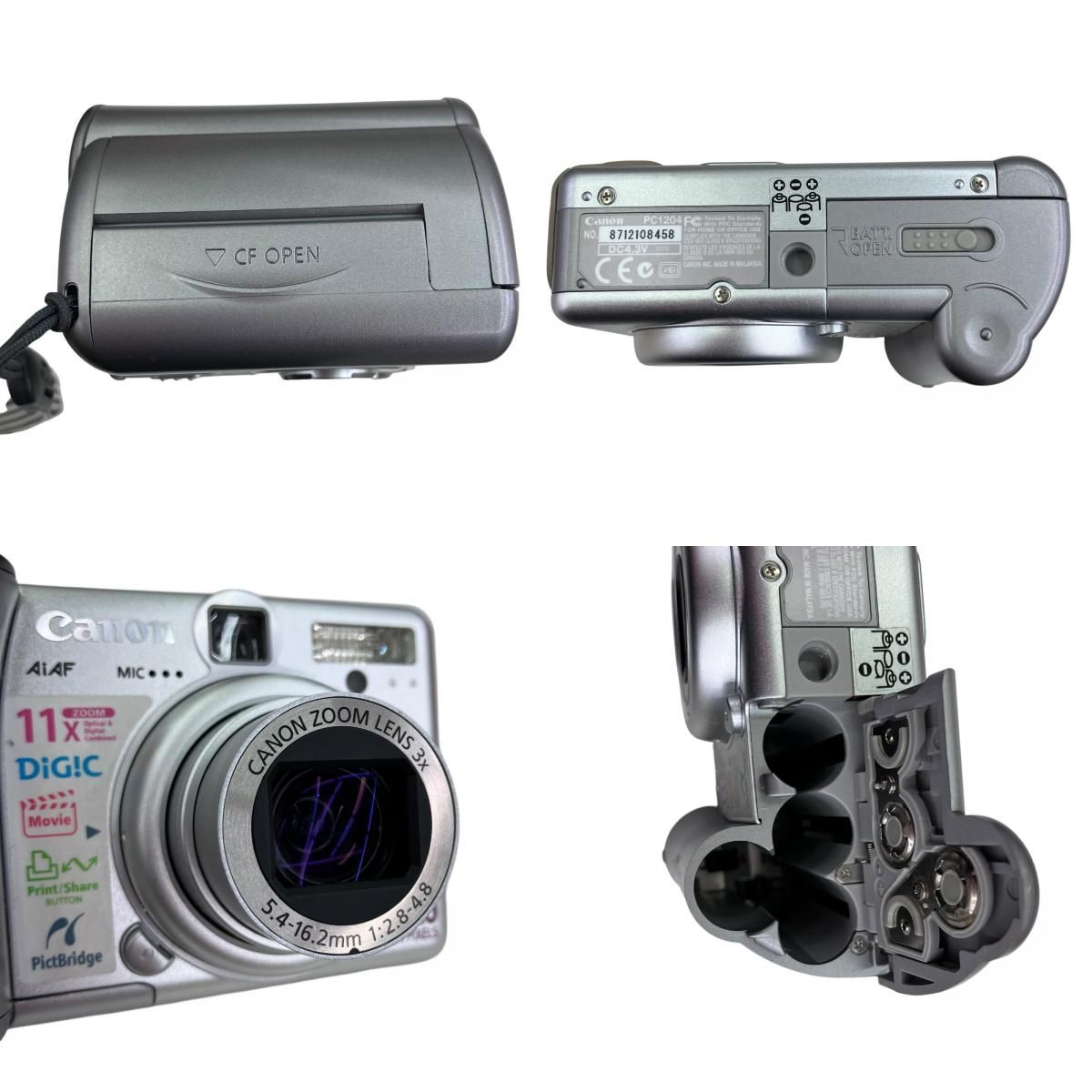 186000 現状品 canon キャノン レトロ デジカメ PowerShot A85 PC1204