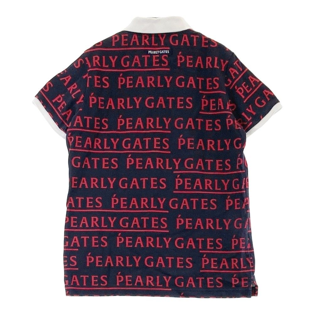 PEARLY GATES ブラック ポロシャツ サイズ2 PEARLY GATES パーリーゲイツ ポロシャツ ブラック サイズ2