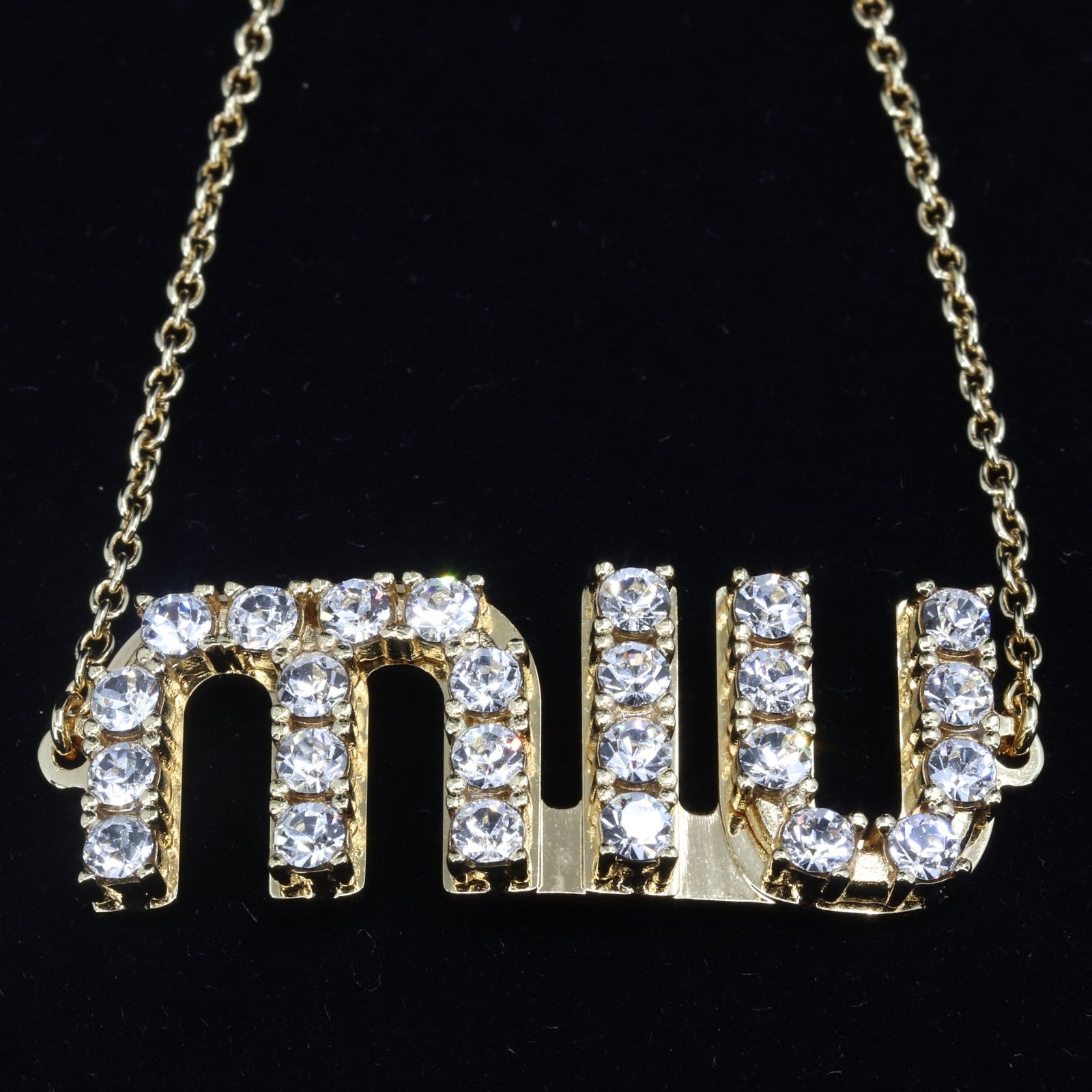 Miu Miu ミュウミュウ クリスタル ブレスレット ストーン miu miumiu ミュウミュウ Crystal Logo Bracelet ブレスレット
