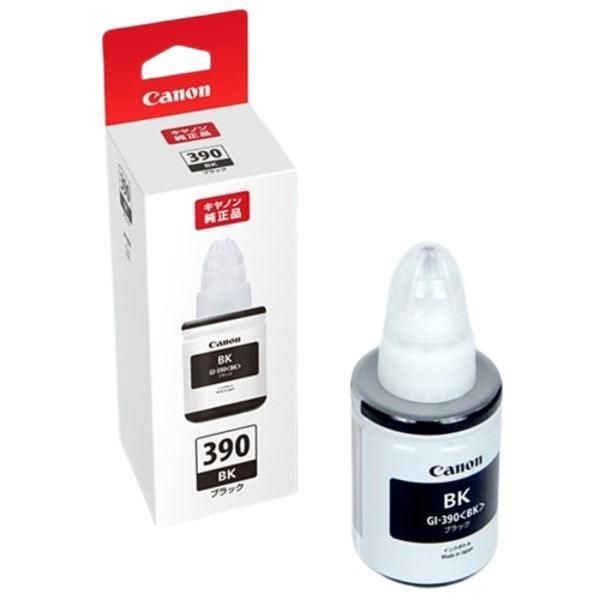 (まとめ) 〔純正品〕 CANON 1599C001 GI-390BK ブラック 〔×5セット〕