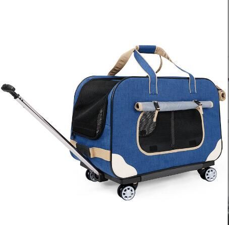 ペットキャリーバッグ 2way 折りたたみ キャスター付き キャリーバッグ 犬 猫 小型犬 中型犬 ペットキャリーカート