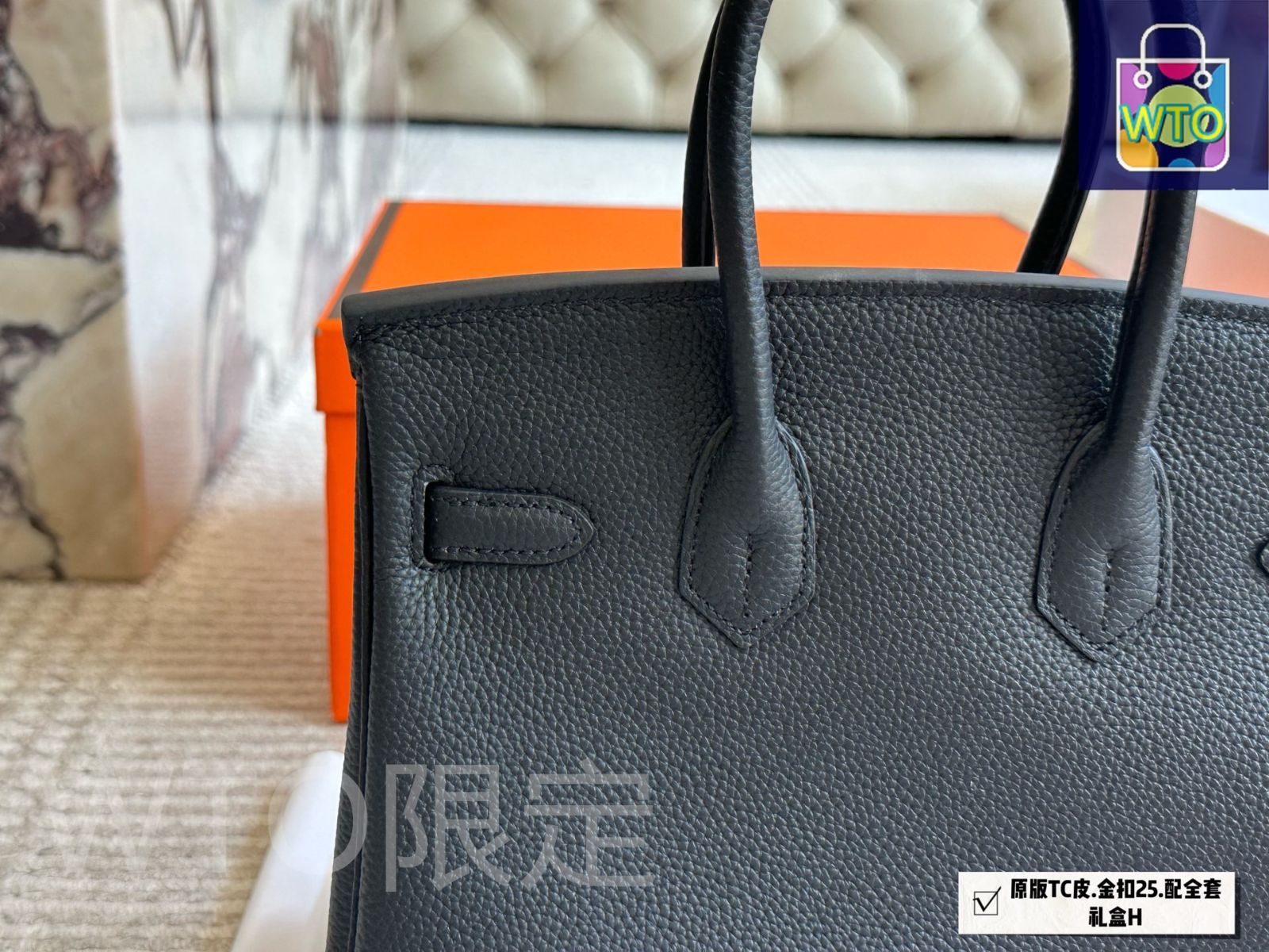 並行輸入　Hermès グレー ハンドバッグ ロック付き 03B00 ファッション 並行輸入 Hermès グレー ハンドバッグ