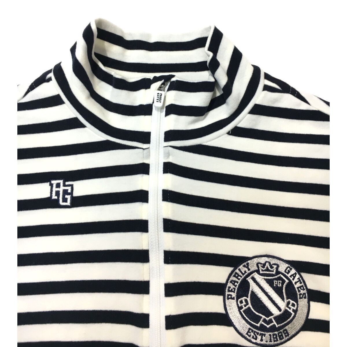 パーリーゲイツ メンズジップアップ長袖シャツ☆ PEARLY GATES