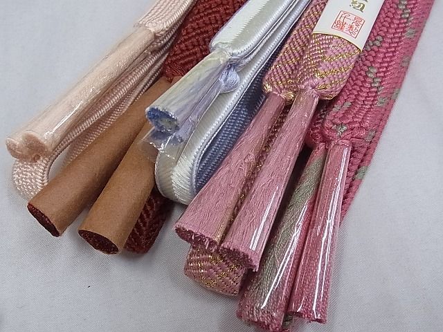 平和屋-こころ店□和装小物 上質な帯締め10本セット 高麗組 奈良組 笹