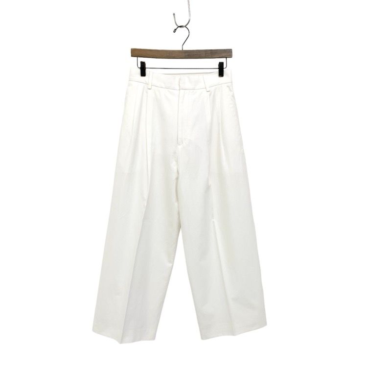 Cristaseya クリスタセヤ JAPANESE COTTON & LINEN DOUBLE PLEATED