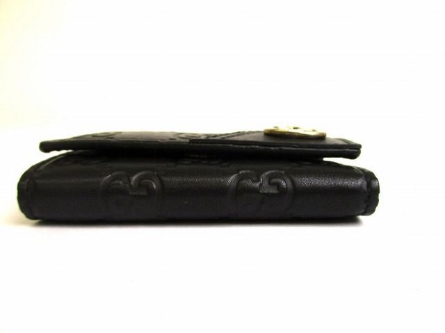グッチ GUCCI GG シマ レザー インターロッキングG 6連 キーケース
