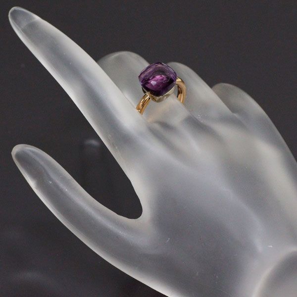 ポメラート K18PG/ K18WG アメジスト リング ヌード クラシック 54号  