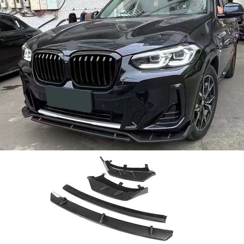 BMW X3 X4 iX3 G01 G02 2021-2025年型 前唇 前杠 前铲 改装 打孔設置 アップ-F01