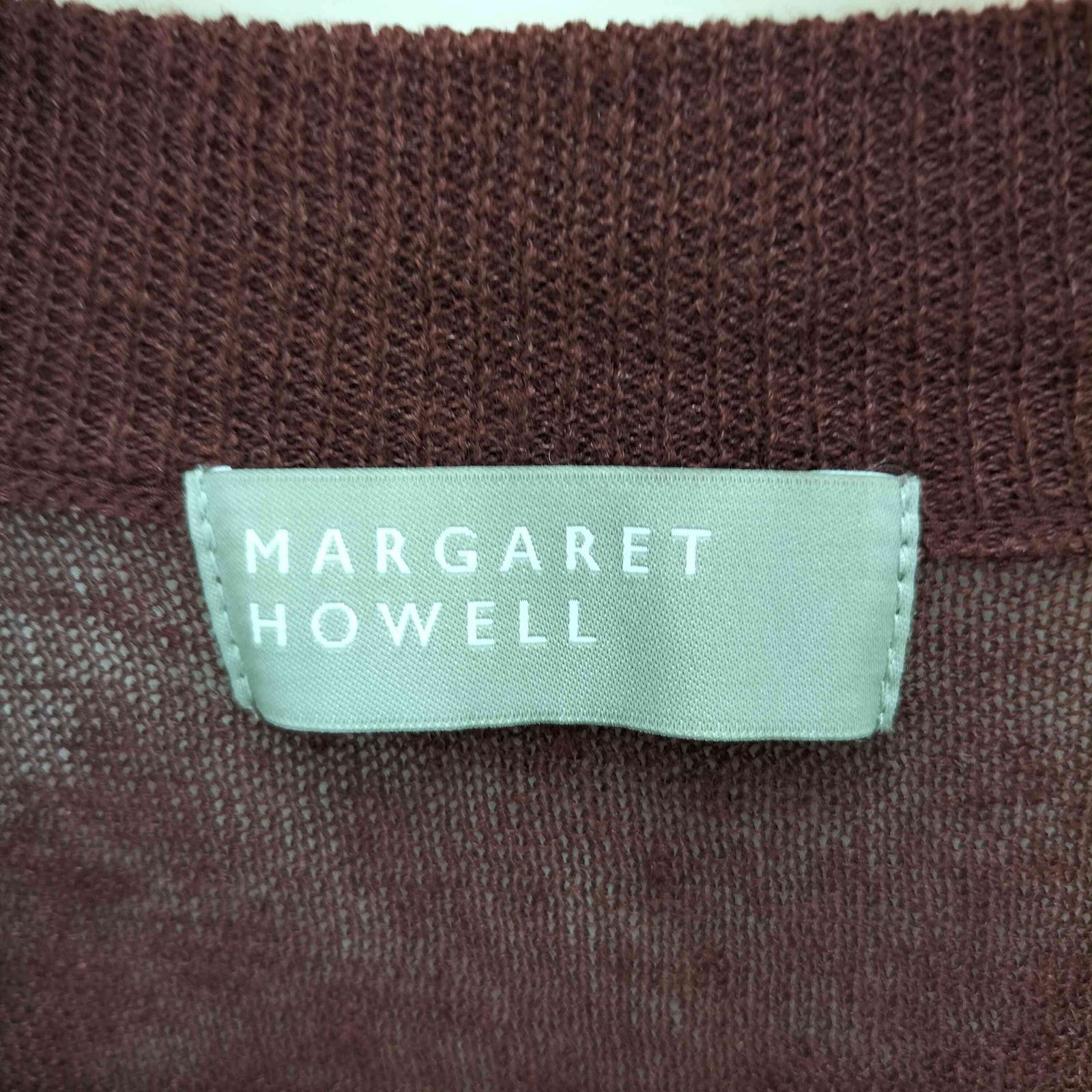 MARGARET HOWELL - MARGARET HOWELL SUPERFINE LINEN JUMPER 578-9163030 半袖 リネン ニット チャコールグレー レディース マーガレットハウエル【中古】5-0505S∞ MARGARET HOWELL(マーガレットハウエル) / 19SS SUPERFINE LINEN