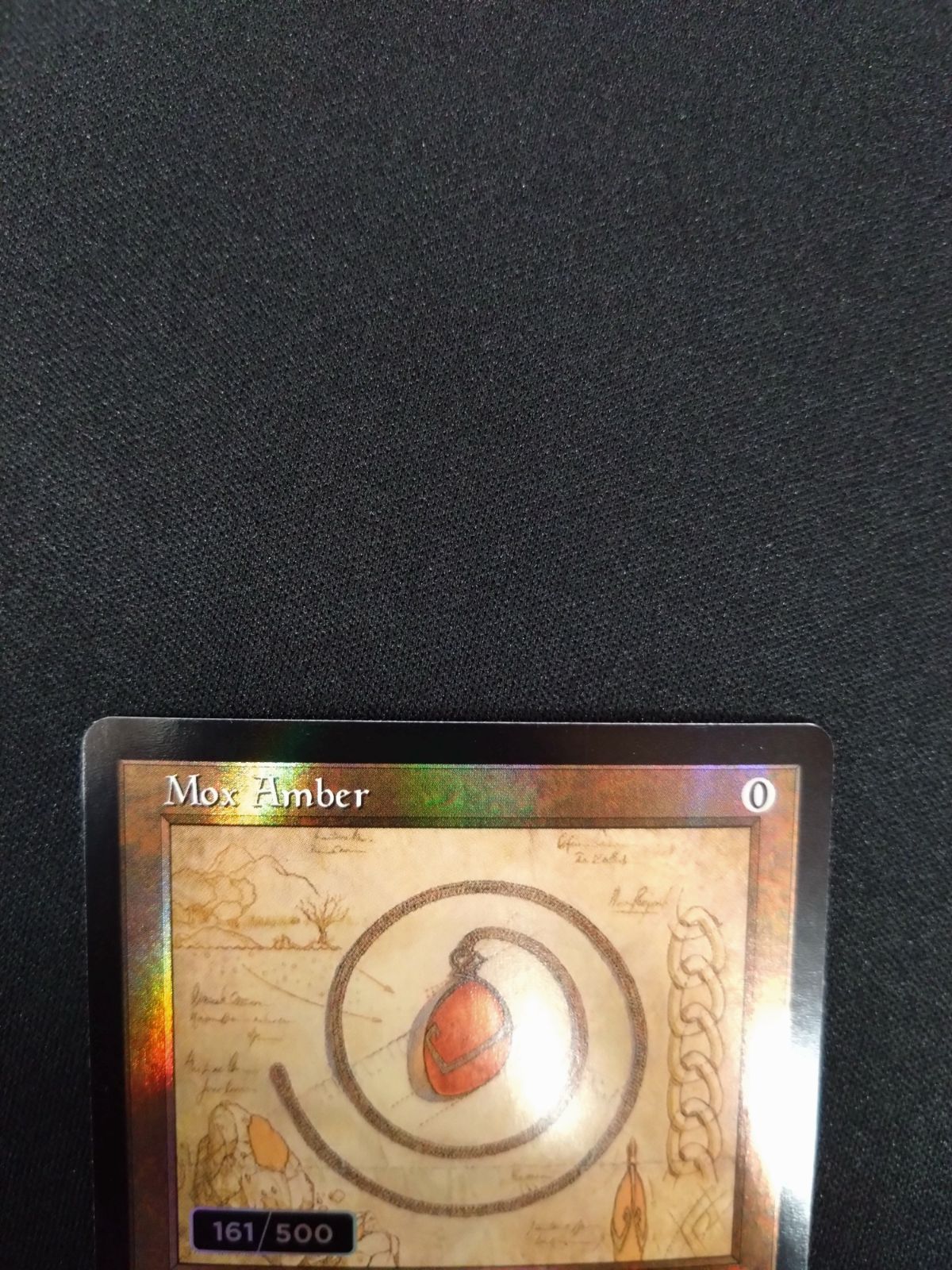 MTG モックスアンバー ダブルレインボウ FOIL シリアル 161/500 設計図