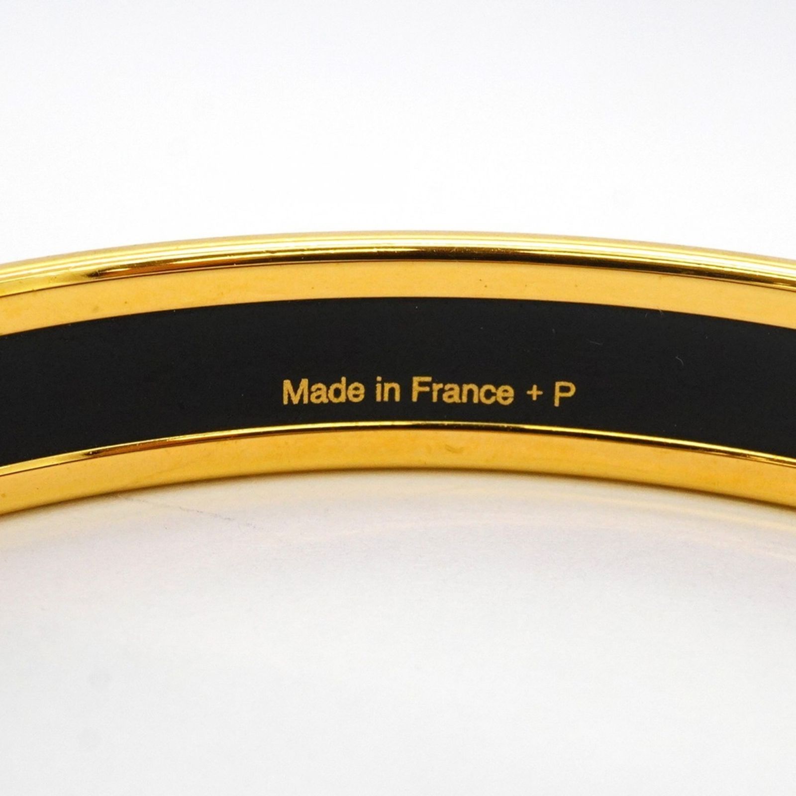 エルメス(Hermes) エルメス バングル エマイユPM GPメッキ ゴールド