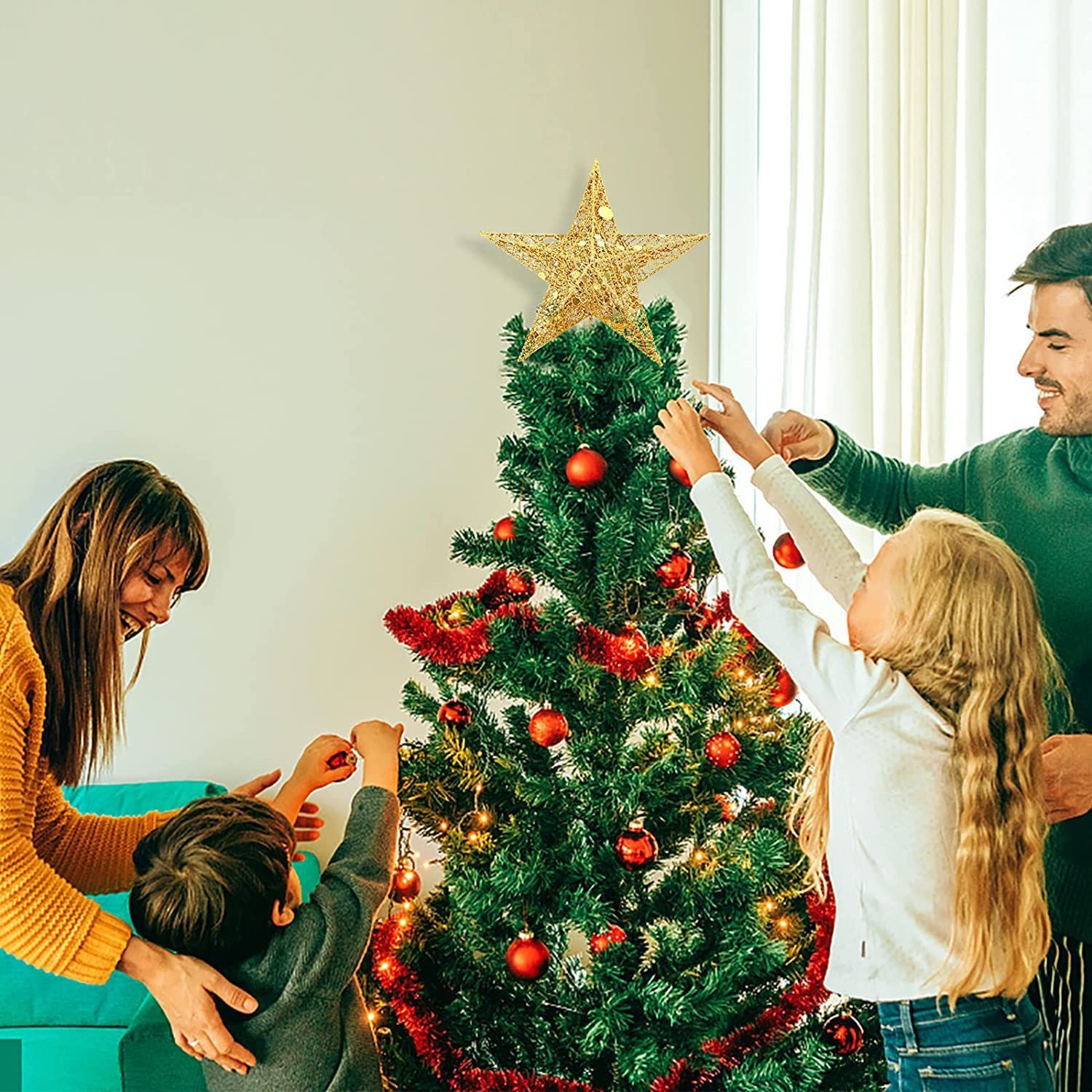 新着商品】ツリートップスター 五芒星 クリスマスツリートップ ツリートップクリスマス飾り クリスマスツリー トップ 星 クリスマスツリー 星  クリスマス飾り 20ｘ25cm スター ゴールド - メルカリ