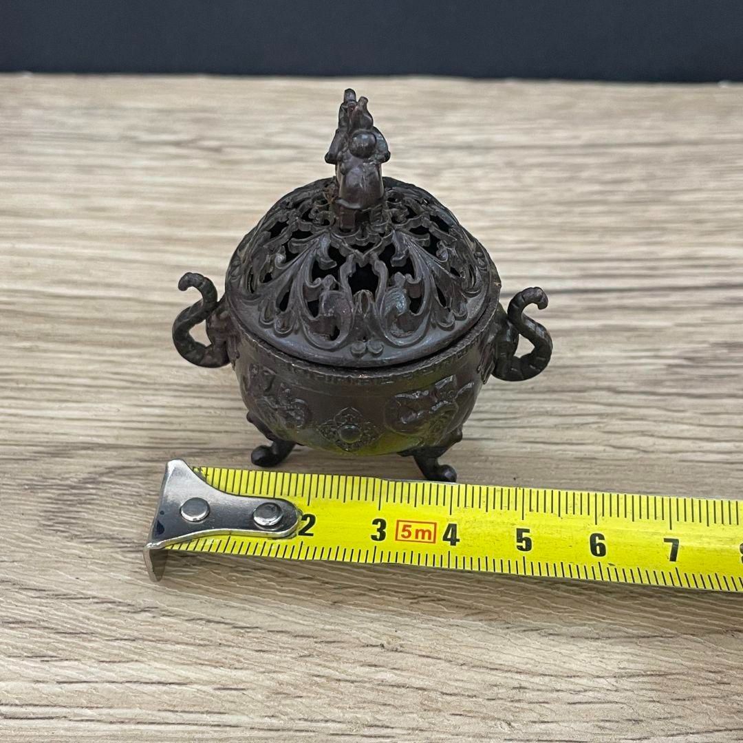 銅 細工 象蓋香炉 塔香炉 檀香炉 香具茶台薫香炉 工芸品 置物