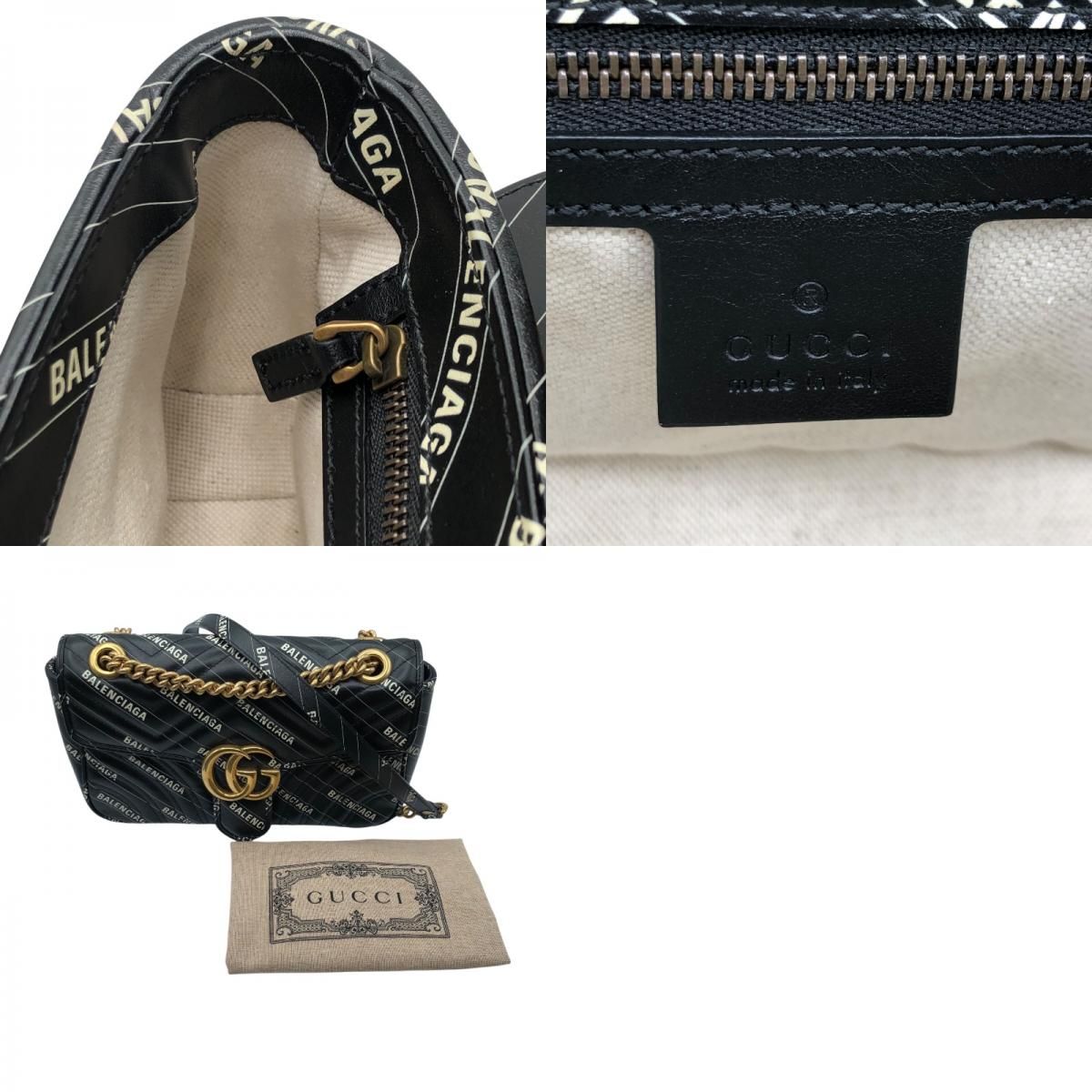 グッチ GUCCI GGマーモント ショルダーバッグ バレンシアガ コラボ  