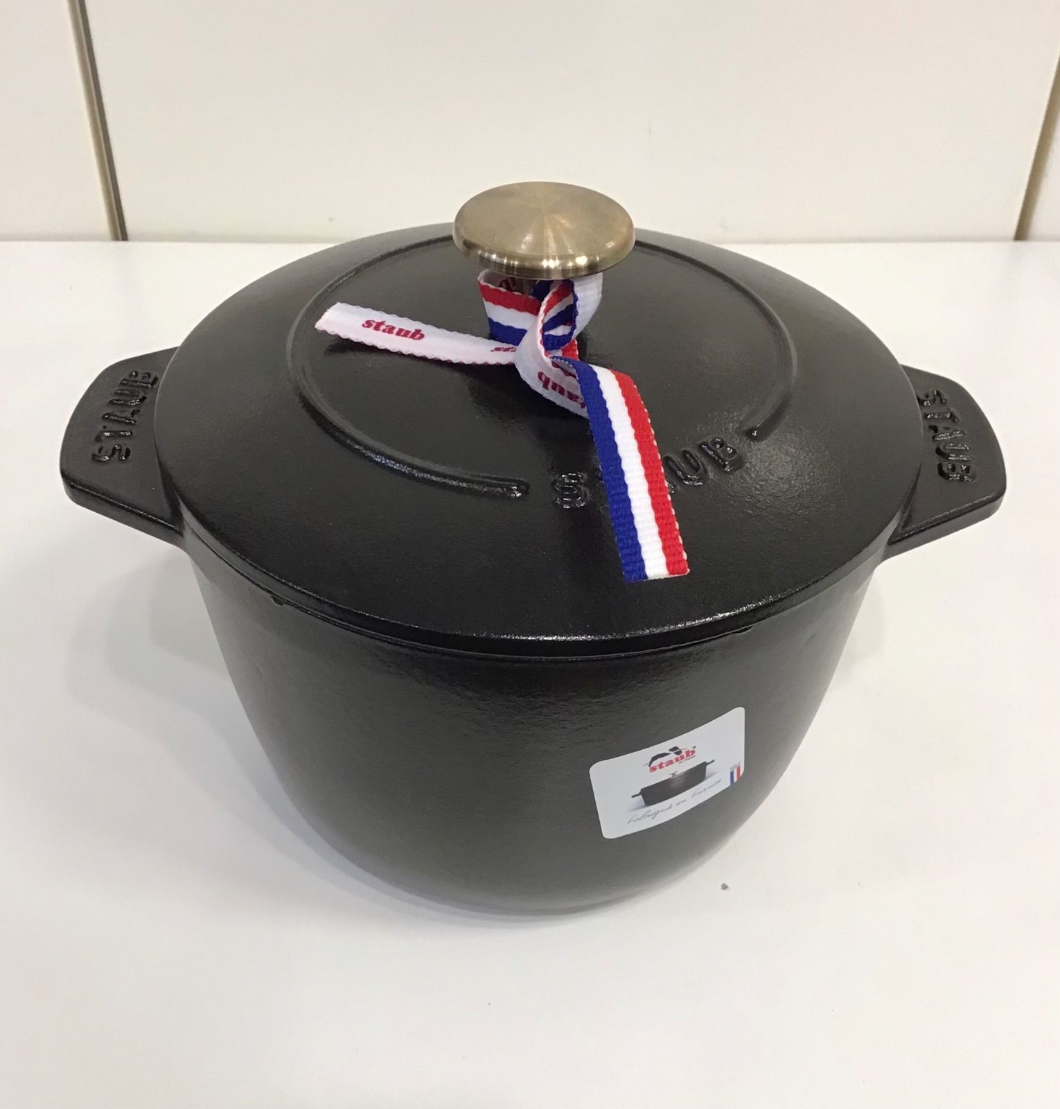 staub ラ ココット de GOHAN M 16cm ブラック B - メルカリShops