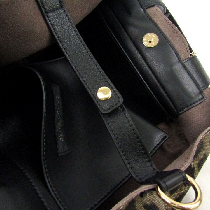 ペシンシャ トートバッグ 2way ショルダーバッグ レオパード ヒョウ柄 