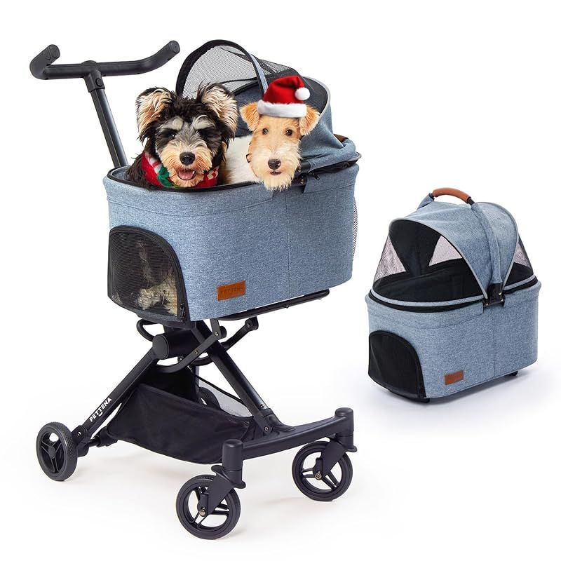 史上最小折畳サイズ】PETTENA ペットカート 分離型 犬用 バギー