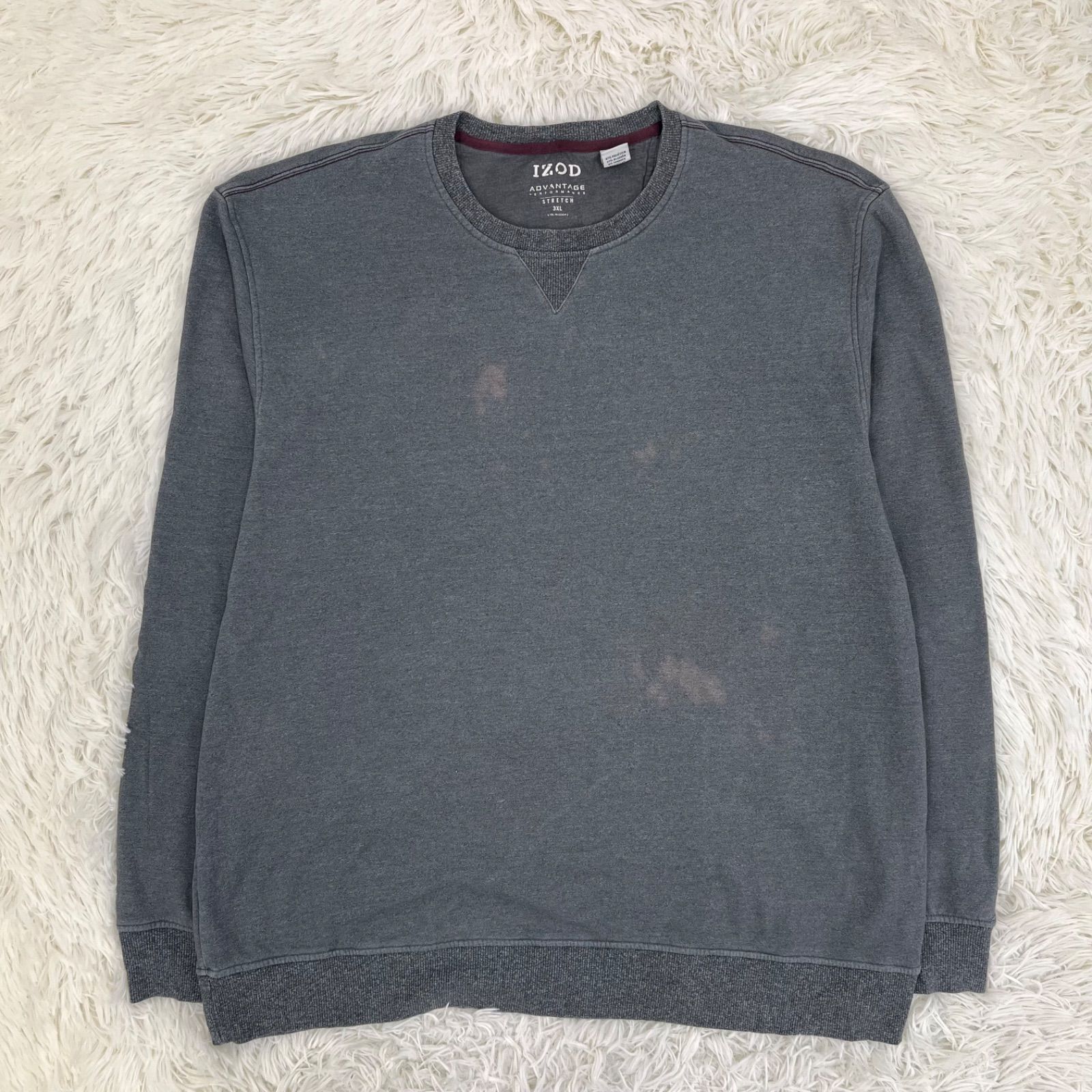 トレーナー スウェット 無地デザイン グレー XXXLサイズ メンズ 男女兼用