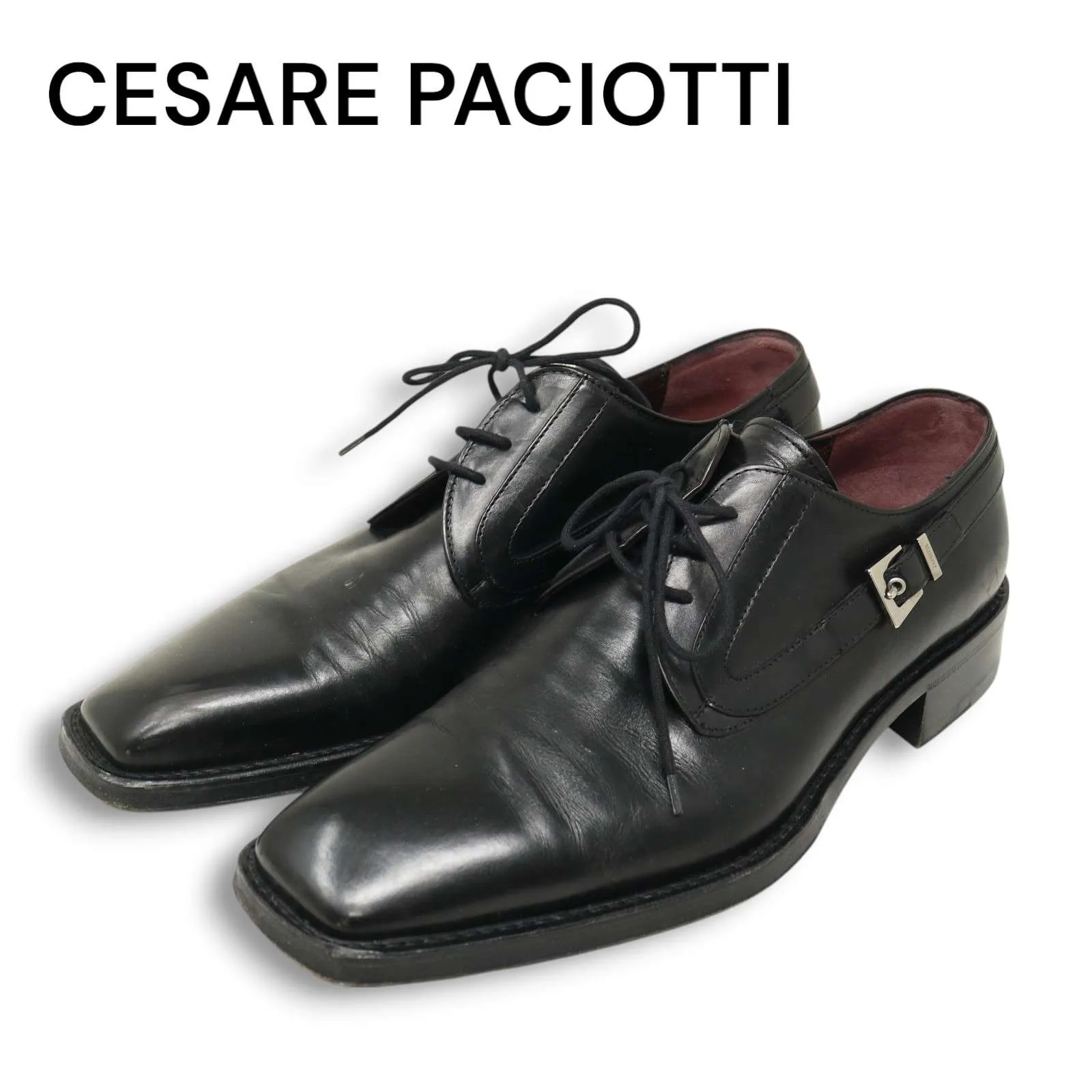 ꧁༺ チェーザレパチョッティ リアルヌバックレザー スティレットロングハイヒール ヴィンテージ チェーザレ パチョッティ レディブレード ハイヒール