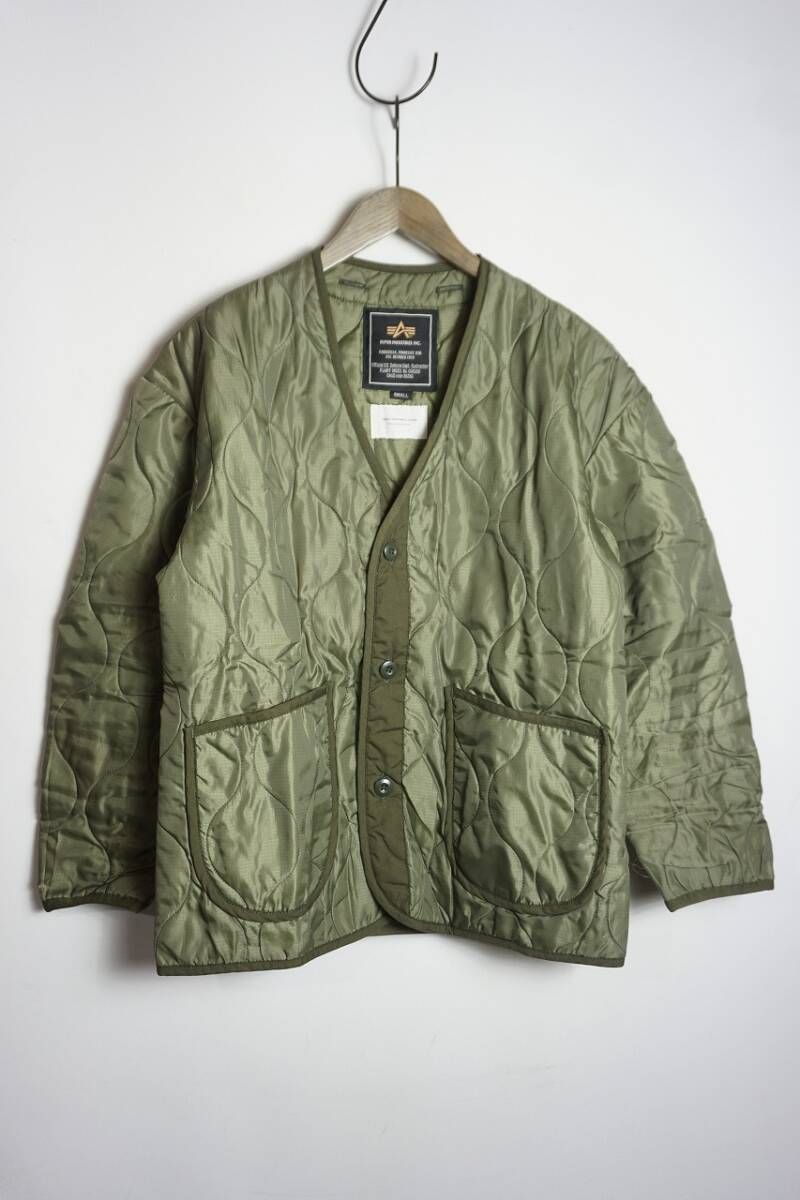 ALPHA INDUSTRIES アルファインダストリーズ × URBAN RESEARCH DOORS アーバンリサーチ キルティング ライナー ジャケット カーキS 501O1