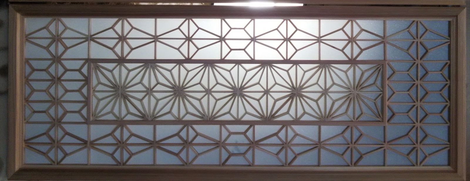 52 ❣️特価！値段交渉OK❣️ 麻の葉組子　アクリル板入り2枚一組 52 麻の葉組子アクリル板入り2枚一組