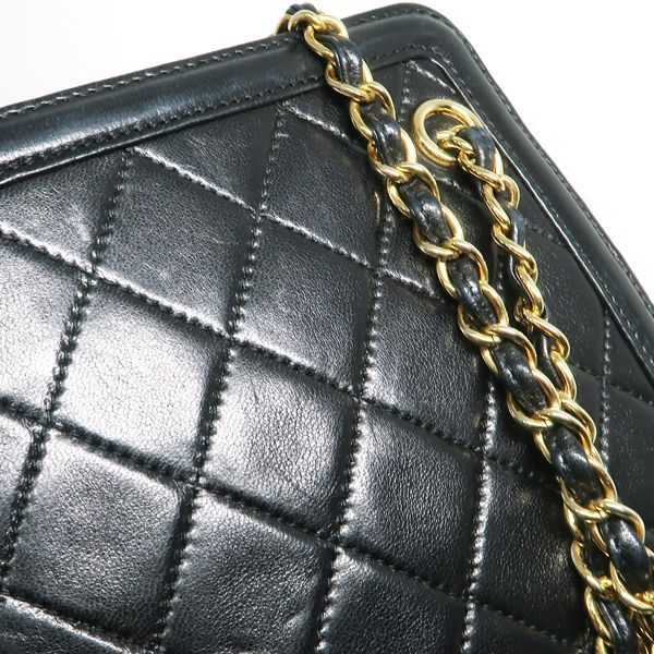 CHANEL チェーンバッグ 黒 マトラッセ フリンジ ショルダーバッグ
