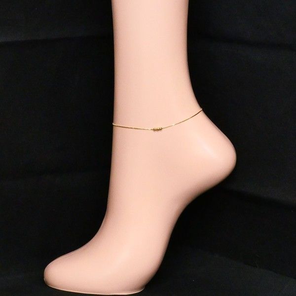 イタリア製ゴールド750(k18)アンクレット K18YG アンクレット anklet 総重量約1.6g 約24cm 楽天市場