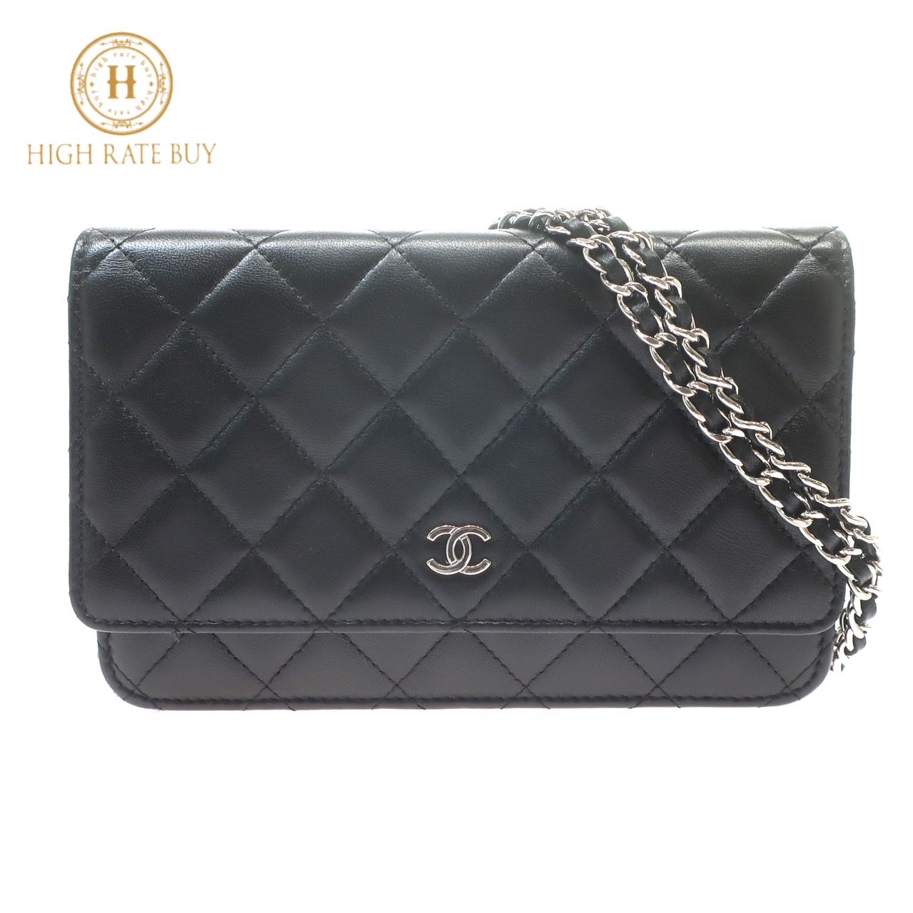 極美品】CHANEL シャネル マトラッセ チェーンウォレット ココマーク 