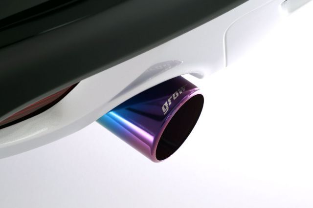 ｇｒｏｗ ＣＸ-５チタンマフラーカッター真円カール76Φ