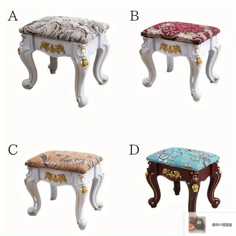 猫脚スツール ロココ調 ロースツール 椅子 ベンチ クラシック ヴィンテージ アンティーク ピアノスツール 姫系 おしゃれ かわいい5-172 MARWIL-DEMENAGEMENTS_CH