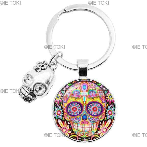 share spirit 10th anniversary スカル　キーホルダー スカルグラススカルキーホルダー mexicoアートパターン スカル