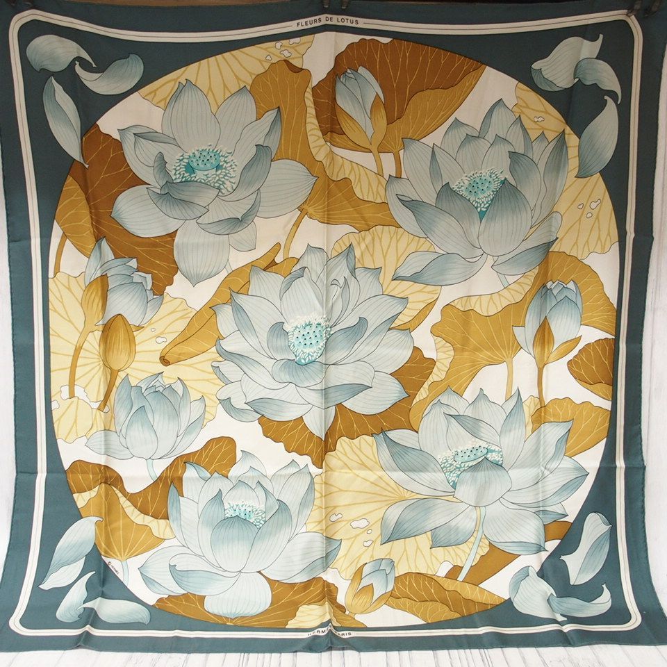 Fleurs de Lotus Hermes Scarf - It's All Goode